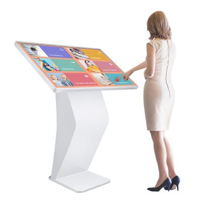 China 32 43 49 55 Inch LCD Self-Service Indoor Indoor Horizontal Windows Display Interactive Touch Screen Floor Stand Information Kiosk for sale