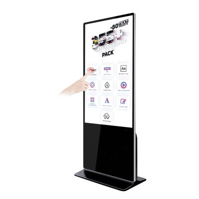 China Kiosk LCD Display Signage Totem Floor Stand Indoor Touch Screen Digital Indoor Interactive Advertising Board For Restaurant for sale