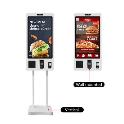 China Shopping Mall 32 43 Inch Unattended Store Checkout And Payment Kiosk Self Service Terminal For Retail for sale