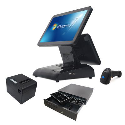 China Metal Case Front And Behind Windows POS Primary Display Touch Screen Terminal Supplier for sale