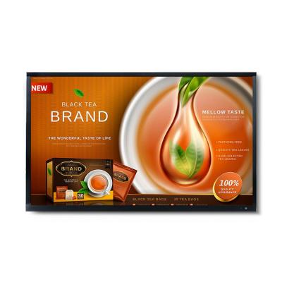 China Tempered Glass + Aluminum Profile Frame 32inch 700nits Digital Menu Advertising Wall Hanging LCD Display Menu Board Restaurant for sale