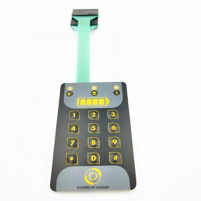 China Home Appliance 3x4 3*4 12 Row PET Matrix Membrane Button Switch Keyboard Keypad for sale