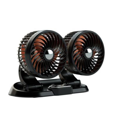 China Car/Truck Headquarter 24v Powerful Car Dual Dash Fan Storm Fan New F622U Auto Accessories 2022 CE Factory Directed OEM for sale