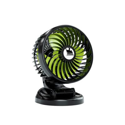 China Car/Vehicle Accessories 12V 24V Summer Interior Instruments Headquarters Thunderstorm Fan Automotive Foldable Fan Air Cooling F612 CE Custom for sale