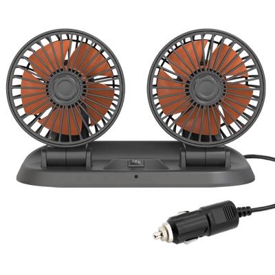 China Yate Headquarter Car Accessories Electronics 12v DC Car Fan Vehicle Air Cooling Dual Head Fan For F410 Truck Factory OEM for sale