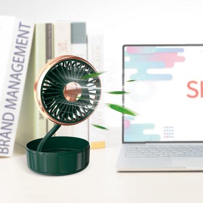 China Bendable Mini Box Rechargeable Round Bendable Small Fan USB Fan Portable Pocket Fan For Travel Office Car Desktop CE RoHS F302B for sale