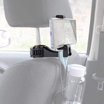 China Brief & 2021 Single Color Instruments Car For Cars Accessories Innovative Car Seat Hook Phone Holder G02 Hanger For Bags Bottles CE OEM for sale