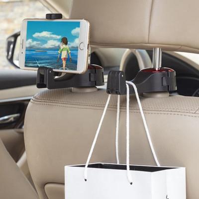 China Hanger Hooks Phone Car Holder Cell Phone Holder For Car Phone Mount Rear View Back Seat Headrest Hanger Hooks Vehicle Instruments G02 for sale