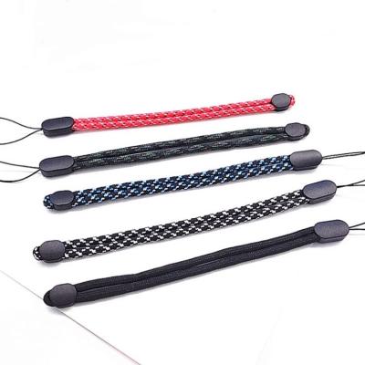 China ABS Plastic+Polyester Adjustable Mobile Phone Wrist Hanging Lanyard Short Lanyard Round Rope Mobile Phone Rope Loop for sale