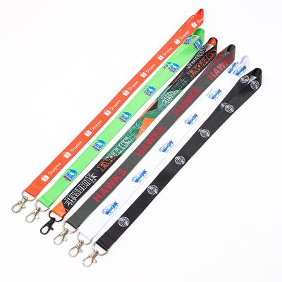 China Promotional Wholesale Custom Logo Polyester Shorts Printing High Quality Lanyard Key Chain Wristband for sale