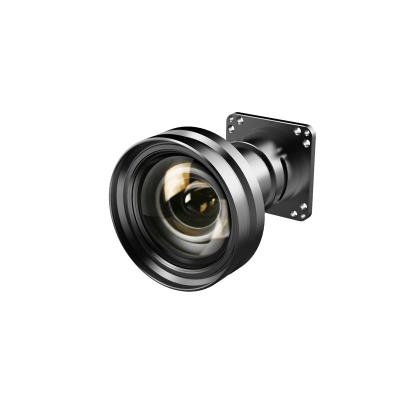 China Glass Short throw lens 0.65:1 for LCD PT-SMW63C/CL projector HD all-glass all-metal external projector Wide-angle short-focus lens for sale