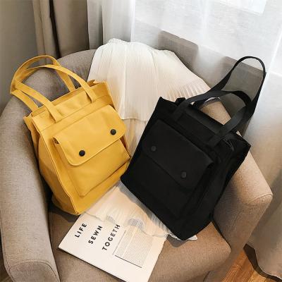 China fashion & Fashion Canvas Tote Bag Blank Custom Logo Casual Shoulder Bag Handbags For Women for sale