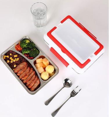 China Bulk Customs Office Lunch Box Food Heater Viable Portable Rechargeable Electric Food Containers for sale