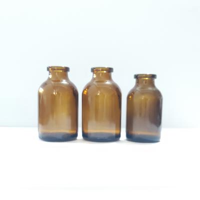 China Medical Injection Molded Glass Vial Stoppered Reagent Bottles 20ml 30ml 50ml 100ml for sale