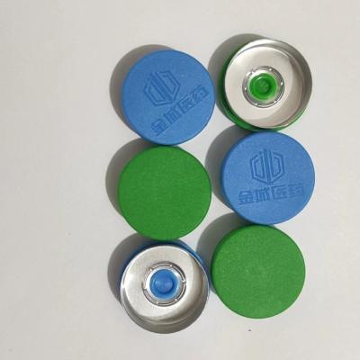 China ISO9001 Aluminum Plastic Cap 20mm flip off caps For 10ml Glass Vial for sale