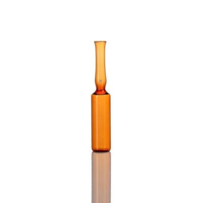 China 2ML 10.75*72mm Type B  ISO Standard OPC Amber Borosilicate Glass Ampoule for sale