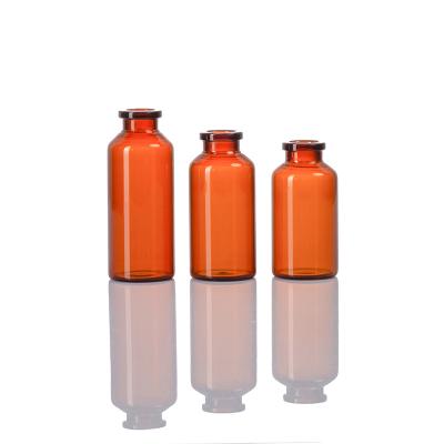 China 50R Neutral Borosilicate Clear Amber Tubular Glass Vial for sale