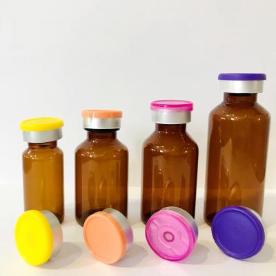 China 1ml-50ml Clear Amber Borosilicate Glass Vial With Aluminium Plastic Cap for sale