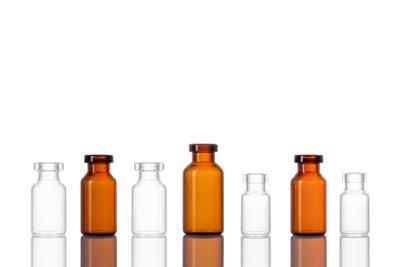 China 10ml Clear/Amber Borosilicate Tubular Glass Vials for Medical Usage for sale