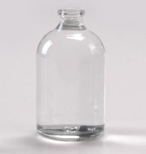 China 100ml A Clear Molded Glass Vial USP Type II With 20mm Neck for sale