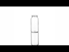 Screw neck clear amber glass vial