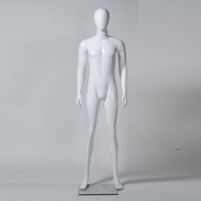 China Cloth Male Mannequin With Wooden Hand Men Garment Display Full Body FRP Male Mannequin for sale