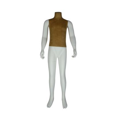 China Male Cloth Mannequin With Hand Fashion Fiberglass Wooden Cloth Wrapped Kids Mannequin for sale