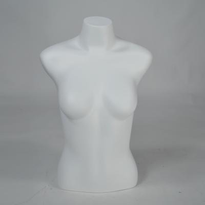 China Cloth male mannequin with hand wooden fiberglass bust female torso, women bra torso mannequin for sale