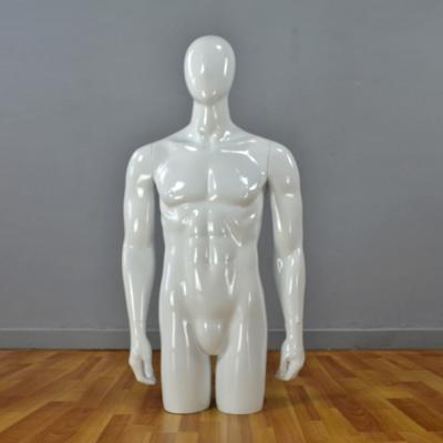 China Other Egg Head Half Body Strong Men Mannequin With Fiberglass for sale