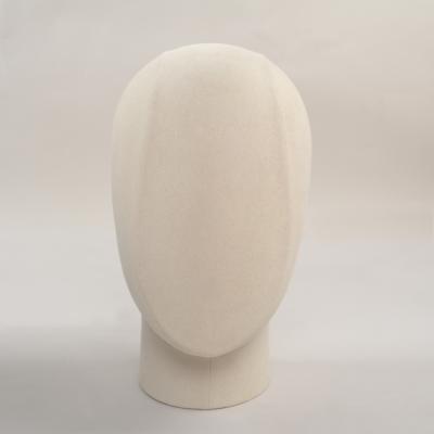 China Covered Hot Sale Fiberglass Chef Mannequin Hat Display Leather Covered Male Mannequin Head for sale