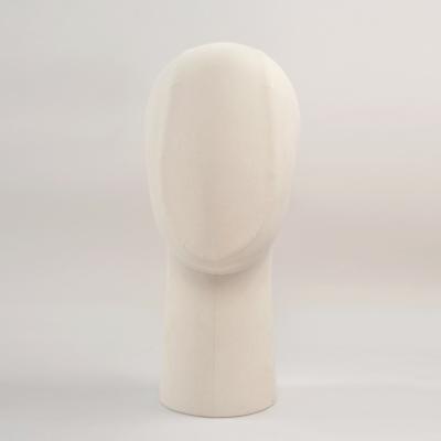 China Fiberglass Hot Selling Head Mannequin Mannequin Male Mannequin Head Colorful Leather Covered Display Long Neck for sale