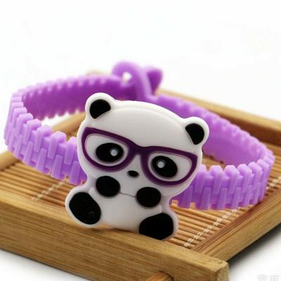 China Wholesale Panda Design Wristband Promotional Decoration Items Customize Design Wristband For Kids To Sell Unisex Capsule Toys for sale