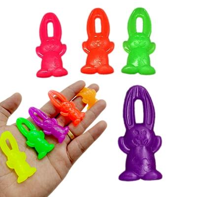 China For Sale Colorful Unisex Wholesale Capsule TPR Mini Vent Toy Fidget Collectible Capsule Slingshot Bunny Target Toys for sale