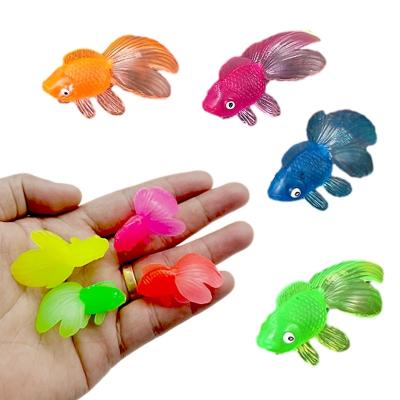 China Vending Capsule Mini Fish Colorful Animal Shape Toys TPR Capsule Mini Vent Toy For Vending Collectible Toys Wholesale Unisex for sale