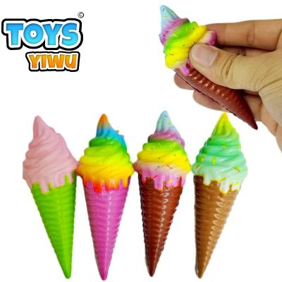 China Popular Soft Squishy Squishy Toys Ice Cream Train PU Toys Anti Strain Toy For Kids Wholesale Unisex Slow Rising for sale