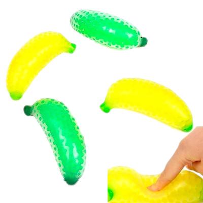 China Wholesale Unisex Soft Squishy Eco-friendly Toy For Kid Slow Rising Banana Squeeze Food Toys TPR Anti Strain FidgetToys for sale