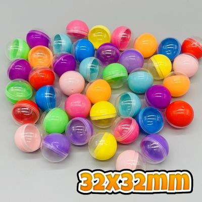 China Wholesale Transparent Plastic Toy Balls Mini Vending Machine Gashapon Cheap 32mm Toy Vending Empty Capsule For Toy Machine 3.2cm Color for sale