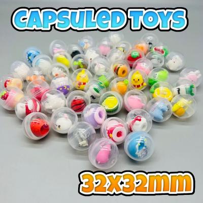 China Sell ​​Toy Machine 32mm capsuled toys in transparent plastic capsule for vending machine toys for capsule wholesale for sale