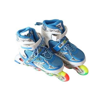 China Cheap PVC Quad Children's Flashing Light Roller Skate Wheels For Shoes for sale