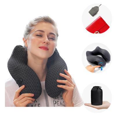 China Wholesale PORTABLE portable and compact sleep inflate air travel neck cushion pillow neck pillow for sale