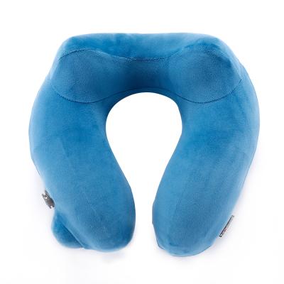 China Luxury Foldable Mesh Neck Rest Inflatable Travel Air Cooling Pillow For Airplane Travel Pillow for sale