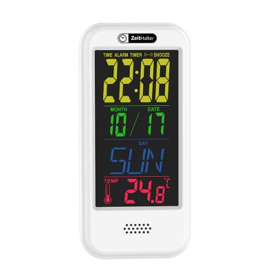 China Best Calendars Color Screen Smart LCD Alarm Clock Temperature Time Display Nap Grandfather Clock Calendar for sale