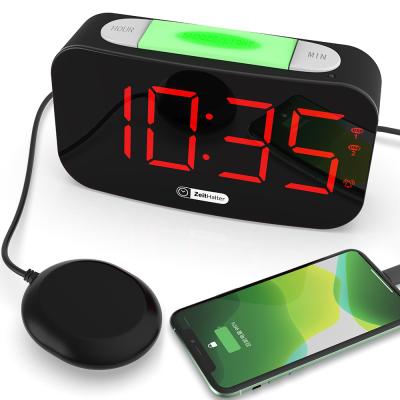 China LUMINOVA Sonic Bomb Super Loud Deaf Mute Alarm Clock 7 Color Lights USB Mobile Phone Product Ideas Gift 2021 for sale