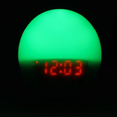 China Best Radio Home Warm Sunset Wake Up Nearby Alarm Clock Light Alarm Clock Digital Alarm Clock for sale