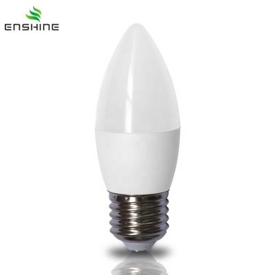 China Enshine YX-CD7 E27 5W LED Indoor Candle Light Bulb LED Candle Lights with Dimmer Available for sale