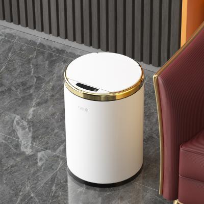 China PANDUN Smart Trash Bin Storage Box Induction Small Car Auto Workable Smart Box Desktop Trash Bin Smart Christmas for sale