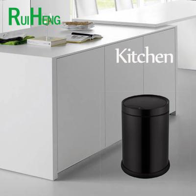 China 10L metal sensor waterproof induction type trash can 1 year warranty household energy saving touchless trash can silm smart bathroom for sale