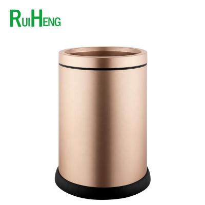 China Wholesale Eco-friendly Standard Size Stainless Steel Indoor Trash Receptacles / Industrial Waste Organization Ce-certified Litter Bins 12 for sale