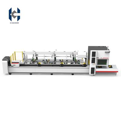 China Computerized Loading 6022 Fiber Laser Pipe Auto Feeding Cutting Machine for sale