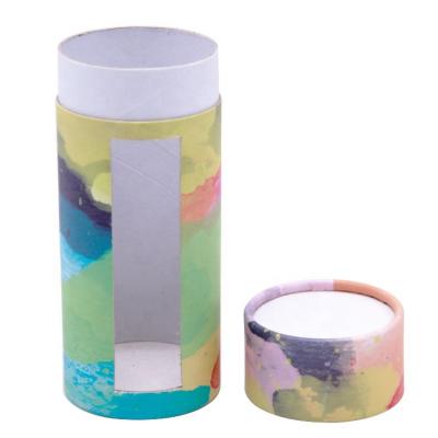 China Handmade Supply Food Grade Paper Tube Box, Paper Round Tube Tea Container Packing Scarf T-shirt Silk Packaging for sale